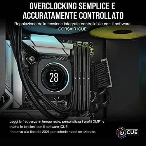 RAM Corsair VENGEANCE 32 GB, DDR5, 4800 MHz, kompiuteris/serveris, registracijos Nr., ECC Nr., 2x16 GB