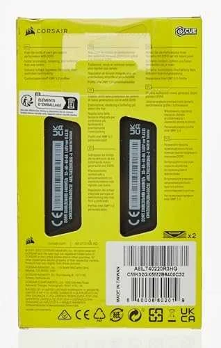 RAM „Corsair Vengeance CMK32GX5M2B6400C32“ ausinės