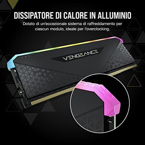RAM Corsair Vengeance RGB RS Juodas 64GB Kit (2x32GB) DDR4-3600 CL18 DIMM atmintis