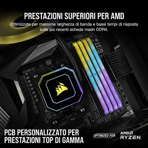 RAM Corsair Vengeance RGB RT atmintis, DDR4, 16 GB, 3200MHz, CL16 (CMN16GX4M2Z3200C16)