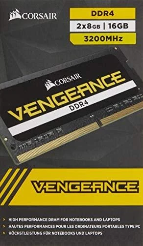 RAM CRI Corsair Vengeance atminties modulis 16 GB 2 x 8 GB DDR4 260-pin SO-DIMM