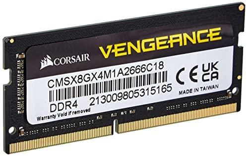 Nešiojamo kompiuterio atmintis Corsair Vengeance Juodas 8GB DDR4-2666 CL18 SO-DIMM atmintis
