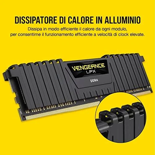 Vidinė atmintis (RAM) Corsair Vengeance LPX 16GB, 3200 MHz, DDR4