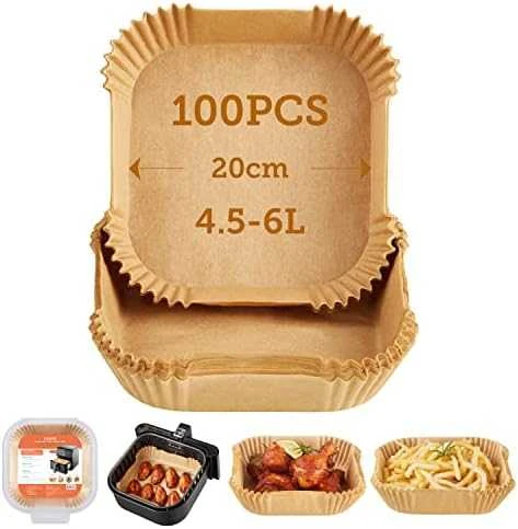 Cosori Popierinės formos karšto oro gruzdintuvėms 100 vnt (20cm - 4,5-6L)