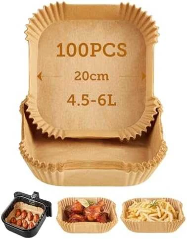 Cosori Popierinės formos karšto oro gruzdintuvėms 100 vnt (20cm - 4,5-6L)