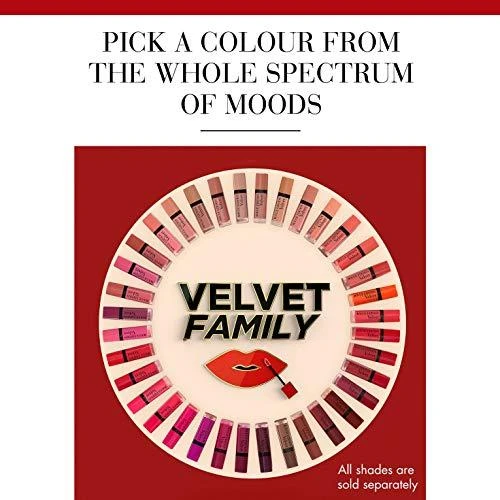 Bourjois Paris Rouge Edition Velvet Skysti lūpų dažai, 7,7 ml, spalva - 01 Personne ne rouge!