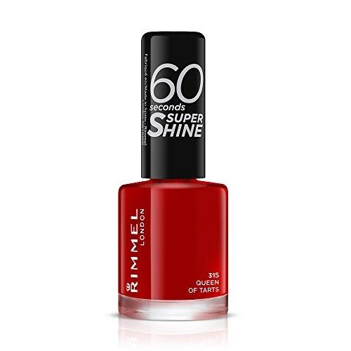 Rimmel London 60 Seconds Super Shine Nagų lakas Moterims 8 ml, 315 Queen of Tarts