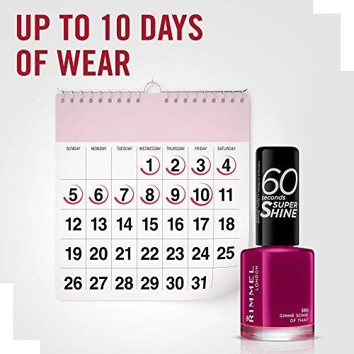 Rimmel London 60 Seconds Super Shine Nagų lakas Moterims 8 ml, 335 Gimme Some of That