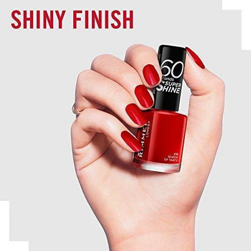 Rimmel London 60 Seconds Super Shine Nagų lakas Moterims 8 ml, 315 Queen of Tarts