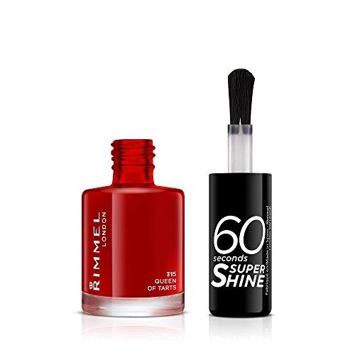 Rimmel London 60 Seconds Super Shine Nagų lakas Moterims 8 ml, 315 Queen of Tarts