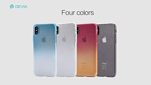 Devia gintaro spalvos plastikinis galinis dėklas Apple iPhone X / XS Mėlyna