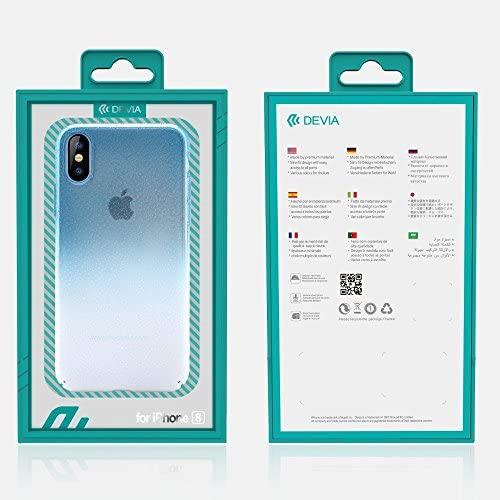 Devia gintaro spalvos plastikinis galinis dėklas Apple iPhone X / XS Mėlyna