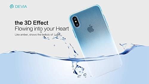 Devia gintaro spalvos plastikinis galinis dėklas Apple iPhone X / XS Mėlyna