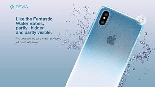 Devia gintaro spalvos plastikinis galinis dėklas Apple iPhone X / XS Mėlyna