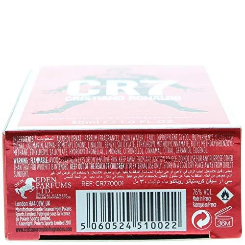 Cristiano Ronaldo CR7 EDT tualetinis vanduo vyrams, 30 ml