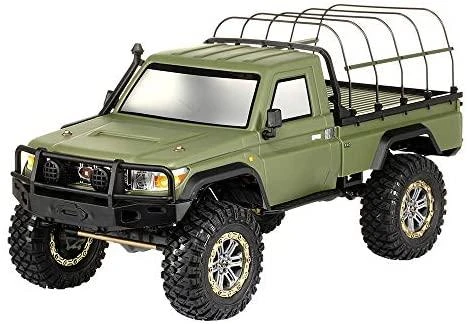 Amewi Amewi AMXRock RCX10PS šliaužiojimo pikapas, karinis, žalias, 1:10, RTR, gra