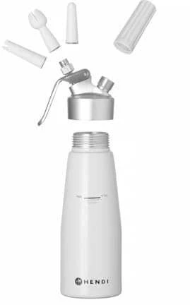 Kitchen Line plaktos grietinėlės sifonas 0,5l + PRIEDAI - Hendi 588369