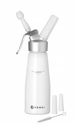 Kitchen Line plaktos grietinėlės sifonas 0,5l + PRIEDAI - Hendi 588369