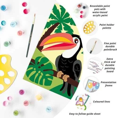 Dėlionė Ravensburger CreArt vaikams: Tukan w dżungli