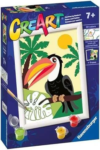 Dėlionė Ravensburger CreArt vaikams: Tukan w dżungli
