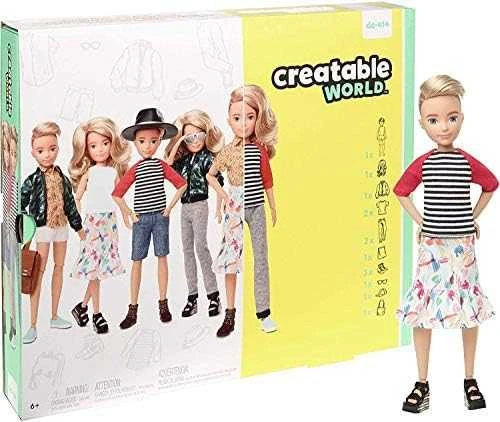Mattel Barbie Creatable World Skirtas šviesiems plaukams plaukai 30 cm (GGT67)
