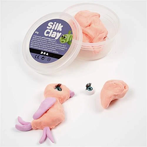 Silk Claycreative Toys Šilko molis - pagrindinės spalvos (10 x 40 g) (79143)