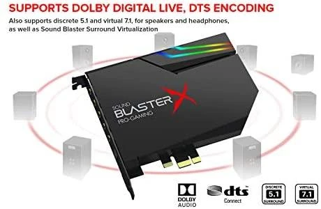 Garso plokštė Creative Sound BlasterX AE-5 Plus