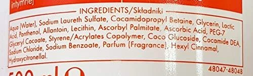Ziaja Intimate Creamy Wash Su askorbo rūgštimi Intimate Cosmetics moterims, 500 ml