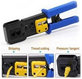 Kabelių užspaudimo įrankis Equip su pjaustytuvu RJ45 RJ11, RJ12 Cat.5e, Cat.6/A