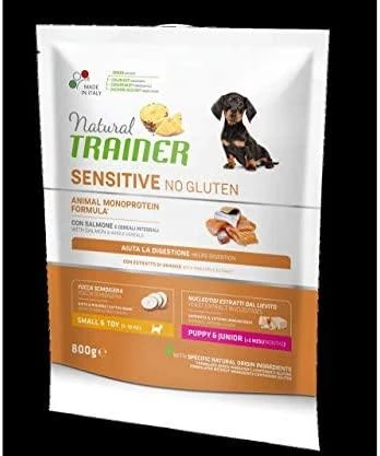 NT DOG SENSITIVE NO GLUTEN PUPPY&amp;JUNIOR MINI SALMON (lašiša) 800g