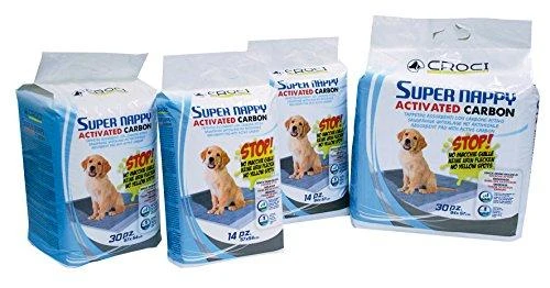 CROCI SUPER NAPPY Higieniniai paklotai su anglimi 84x57cm, 14vnt