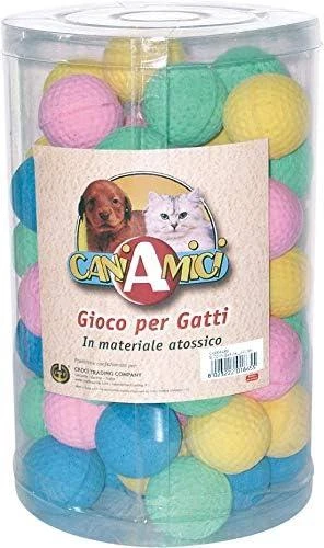 Croci Spa žaislas katei minkštas kamuoliukas 5cm 60vnt