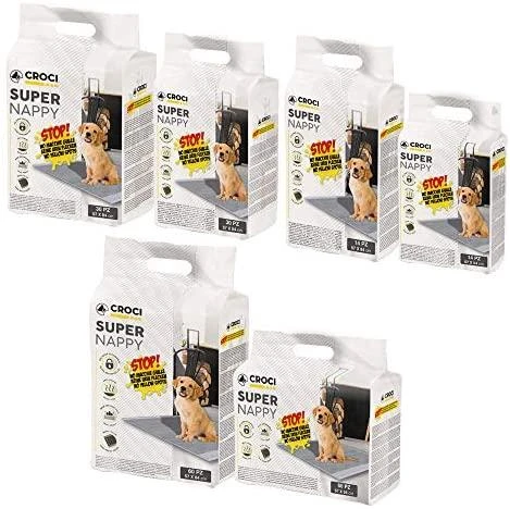 CROCI SUPER NAPPY Higieniniai paklotai su anglimi 84x57cm, 14vnt
