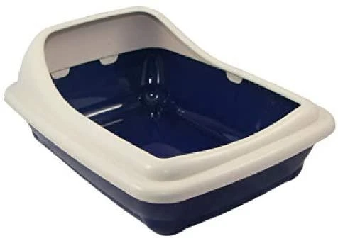 Croci Spa Border Birba tualetas katėms mėlynas 56x39x21,5cm
