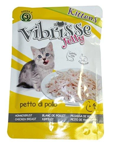 VIBRISSE konservai kačiukams vištienos krūtinėlė želatinoje 70g 1vnt (18)