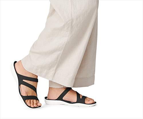 Moteriškos šlepetės Crocs Swiftwater Sandal W juodos ir baltos spalvos 203998 066 (36-37)