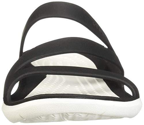 Moteriškos šlepetės Crocs Swiftwater Sandal W juodos ir baltos spalvos 203998 066 (36-37)