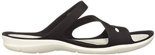 Moteriškos šlepetės Crocs Swiftwater Sandal W juodos ir baltos spalvos 203998 066 (36-37)