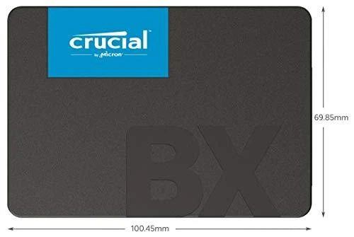 Crucial | BX500 | 1000 GB | SSD sąsaja SATA | Skaitymo greitis 540 MB/s | Rašymo greitis 500 MB/s