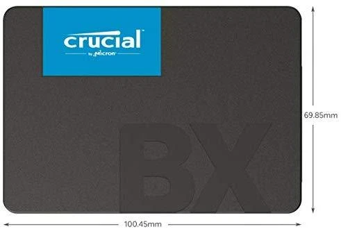 Crucial | BX500 | 1000 GB | SSD sąsaja SATA | Skaitymo greitis 540 MB/s | Rašymo greitis 500 MB/s