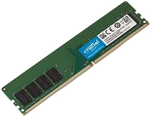 RAM „Crucial“ 8 GB, DDR4, 2400 MHz, kompiuteris / serveris, registracijos numeris, ECC Nr.