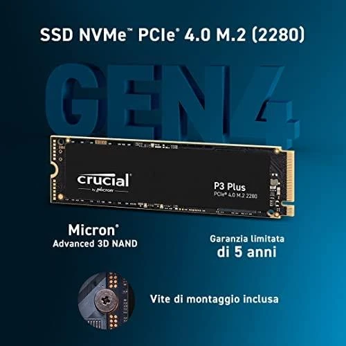 Crucial P3 Plus M.2 PCI-e NVMe 2TB