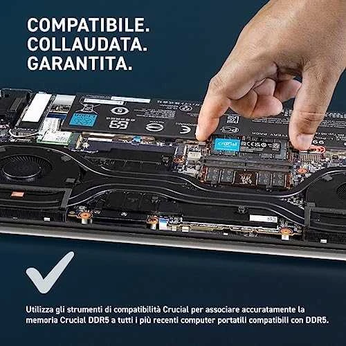 RAM Crucial 16GB [2x8GB 5600MHz DDR5 CL46 SODIMM]
