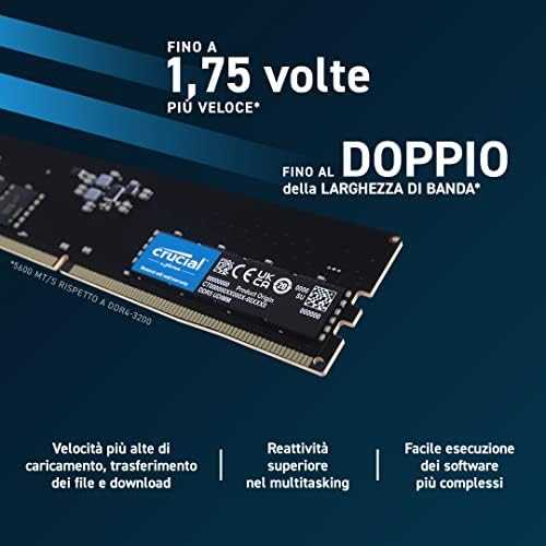 Nešiojamo kompiuterio atmintis Crucial 96GB [2x48GB 5600MHz DDR5 CL46 SODIMM]