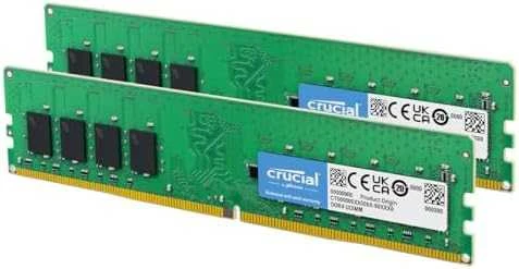 16 GB (2 x 8 GB) „Crucial DDR4-3200 CL22 UDIMM Single Rank RAM Atmintis Kit“