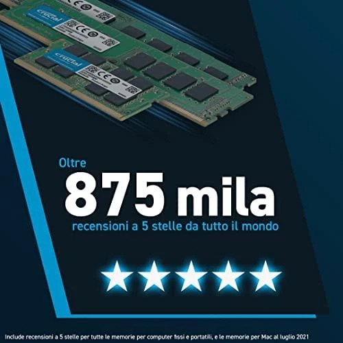 RAM Crucial 8GB DDR5-4800 UDIMM CL40 (16Gbit)