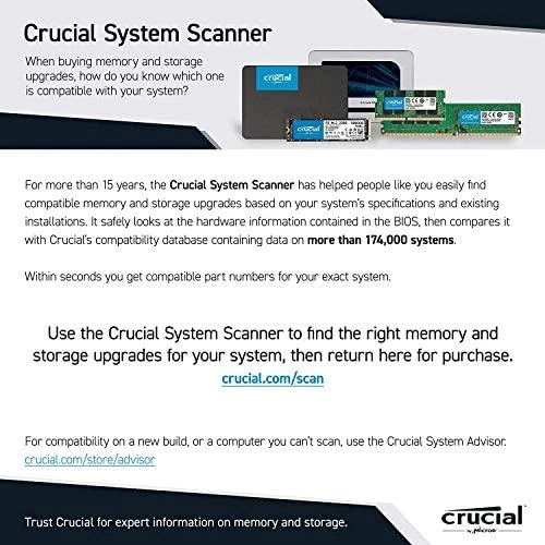 RAM CRUCIAL 8GB DDR4-2666 UDIMM CL19 (4Gbit/8Gbit/16Gbit)