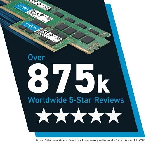 RAM CRUCIAL 8GB DDR4-2666 UDIMM CL19 (4Gbit/8Gbit/16Gbit)