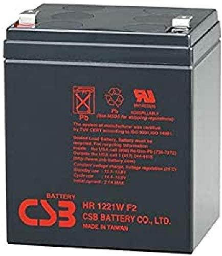 CSB HR1221W F2 CSB rechargeable battery HR1221W F2 12V / 5.1Ah, modelis ...