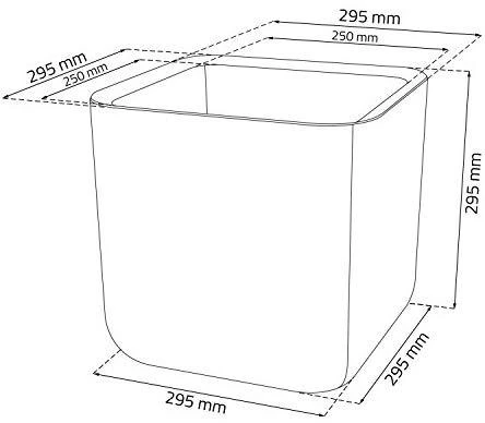 Keter vazonas Cube Planter, 21,5 l, grafito